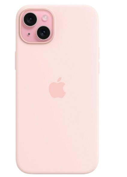 Apple silicone case with MagSafe iPhone 15 (Original Quality) Light Pink